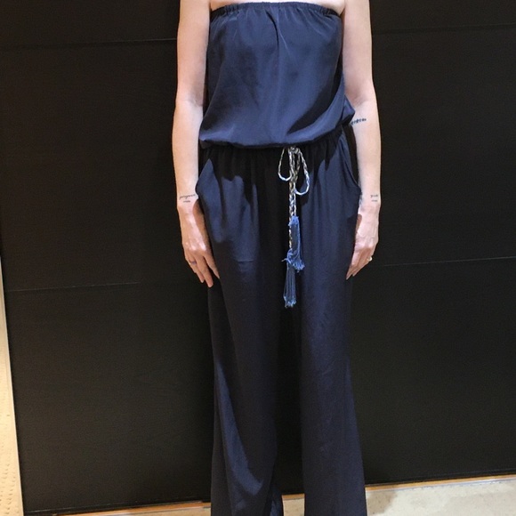zoa new york Pants - SOLD!!Zoe New York Strapless Silk Jumpsuit
